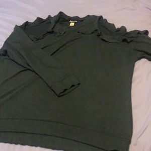 Cold shoulder sweater